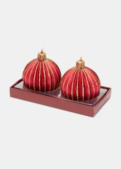 2 pack candele palline di Natale*Croff Sale