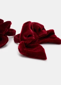 4 pack portatovaglioli con fiocco in velluto*Croff