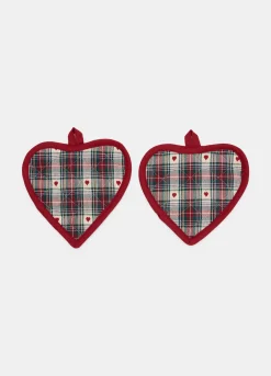 2 pack presine a cuore in cotone*Croff Clearance