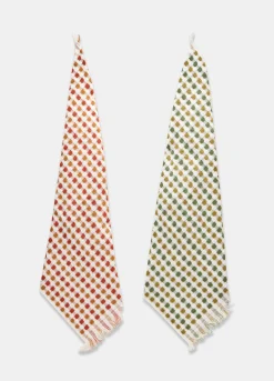 2 pack strofinacci da cucina in spugna di cotone*Croff Outlet
