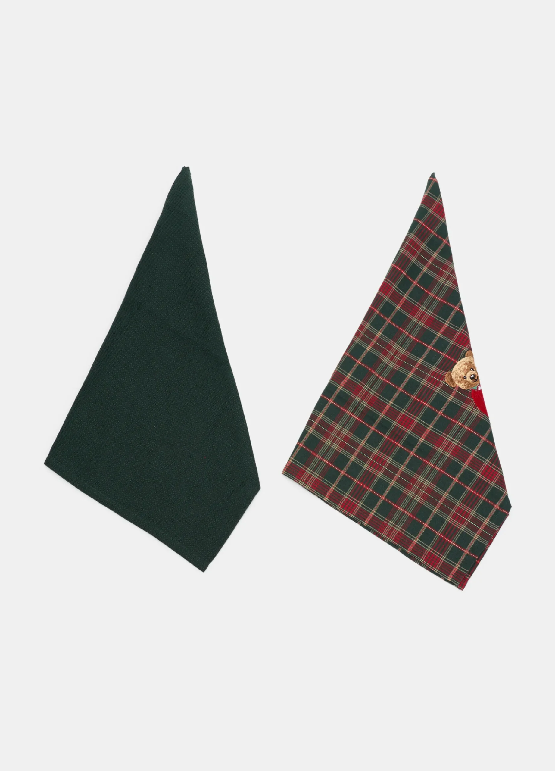 2 pack strofinacci in cotone tartan*Croff Hot