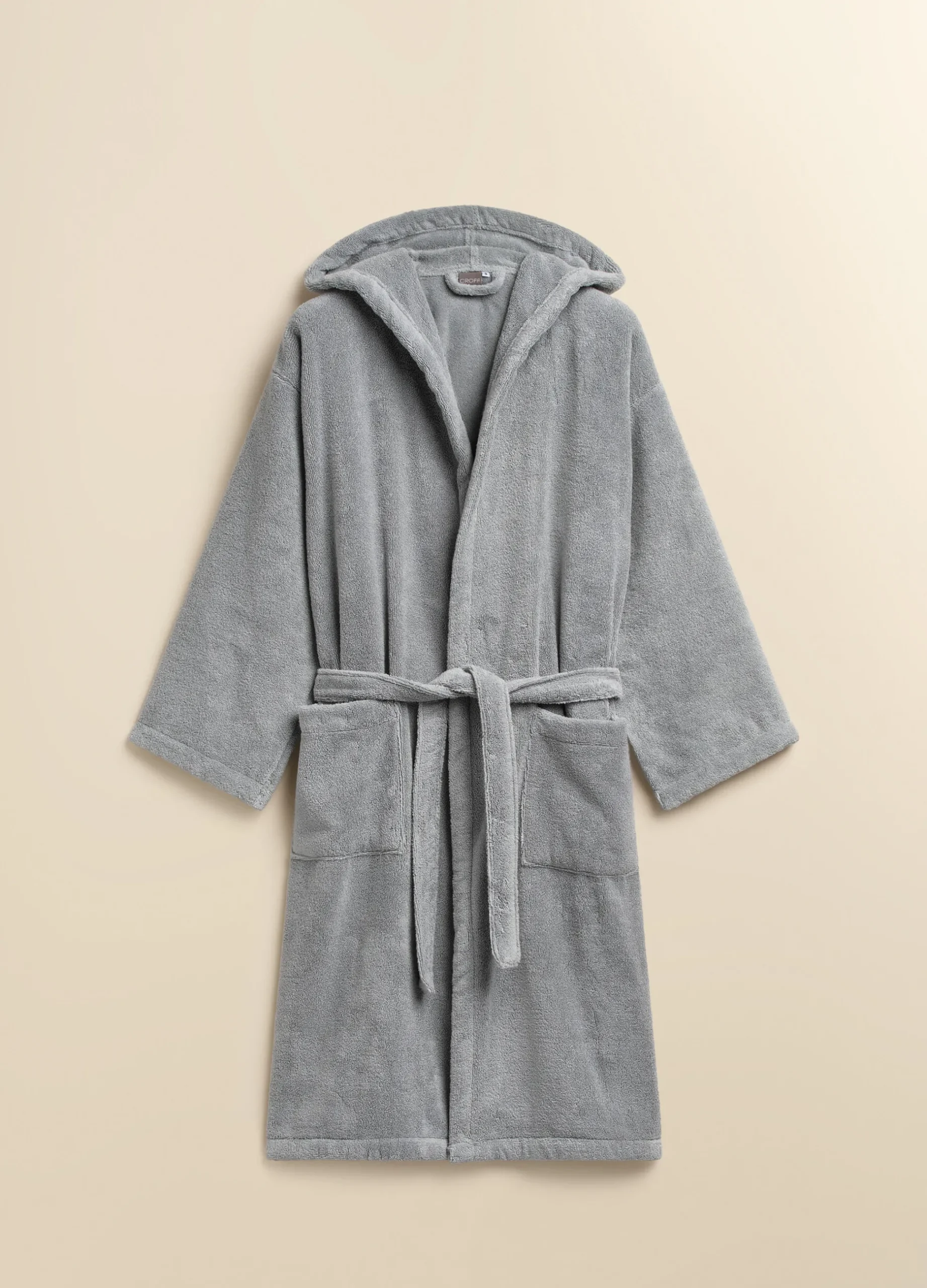 Accappatoio con cappuccio in puro cotone Made in Portogallo*Croff Clearance