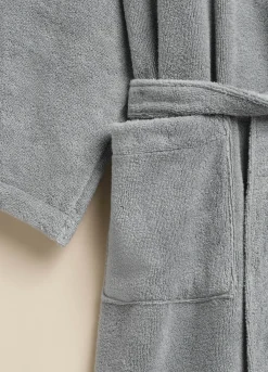 Accappatoio con cappuccio in puro cotone Made in Portogallo*Croff Clearance