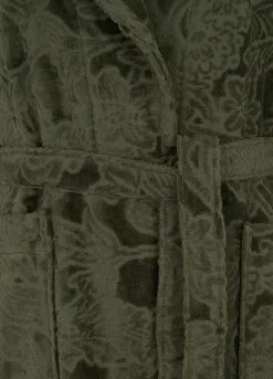 Accappatoio in cotone effetto jacquard*Croff Clearance
