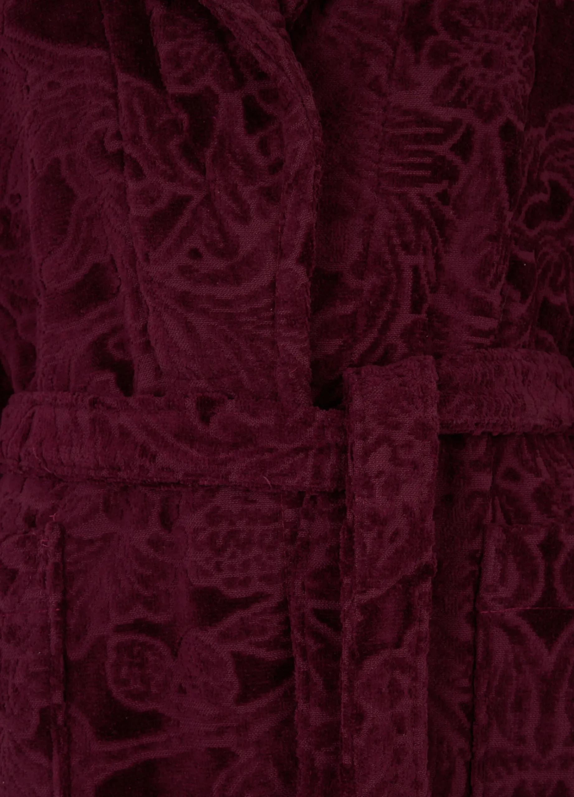 Accappatoio in cotone effetto jacquard*Croff Best