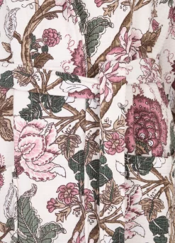 Accappatoio in spugna di cotone a fiori*Croff Outlet