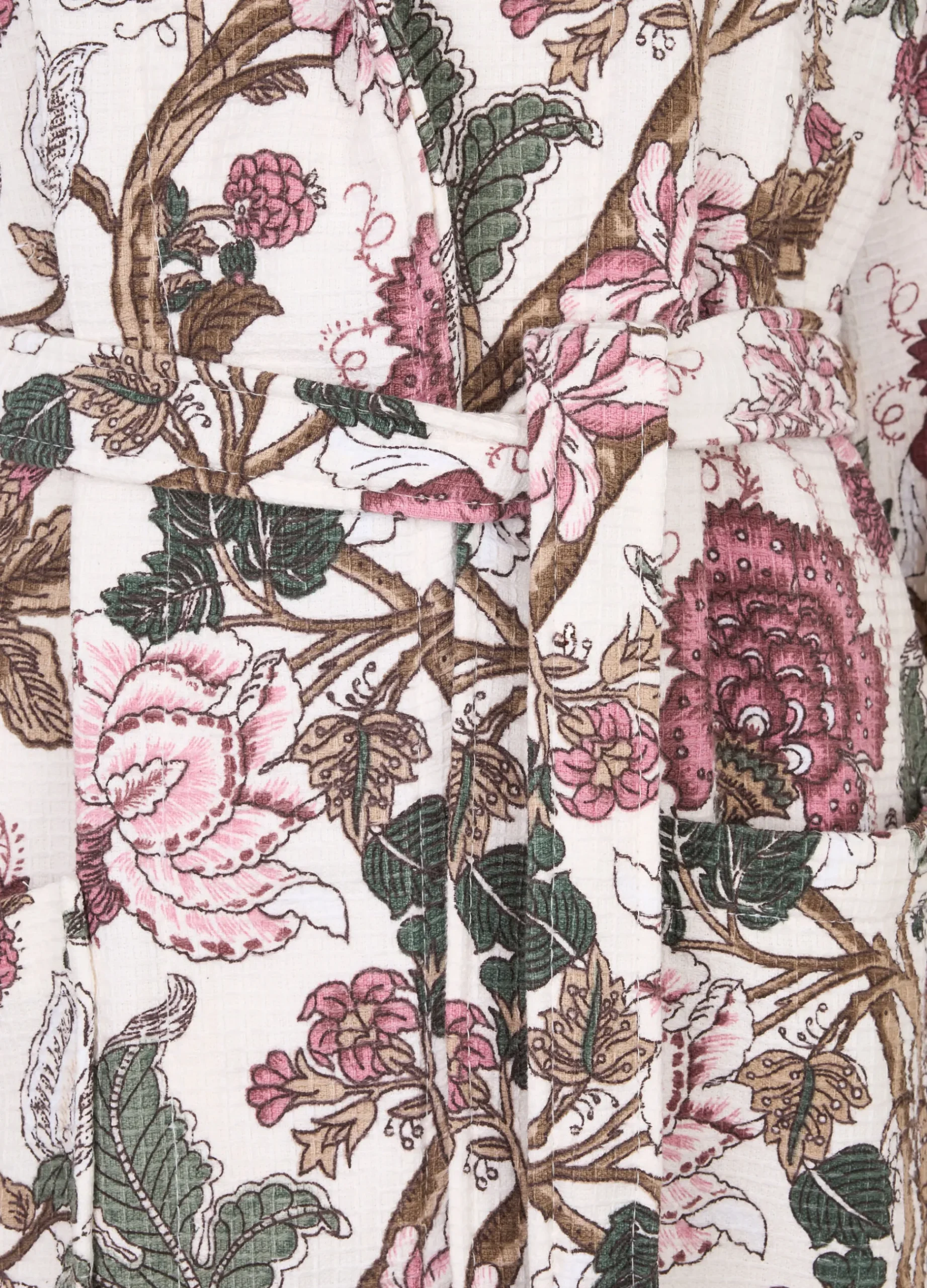 Accappatoio in spugna di cotone a fiori*Croff Outlet