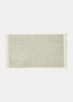 Asciugamano ospiti in misto cotone con frange*Croff Clearance