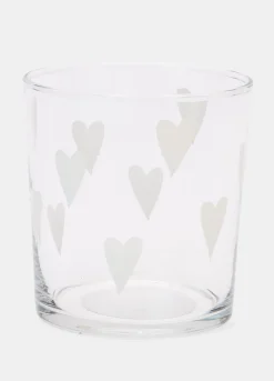 Bicchiere con cuori satinati*Croff