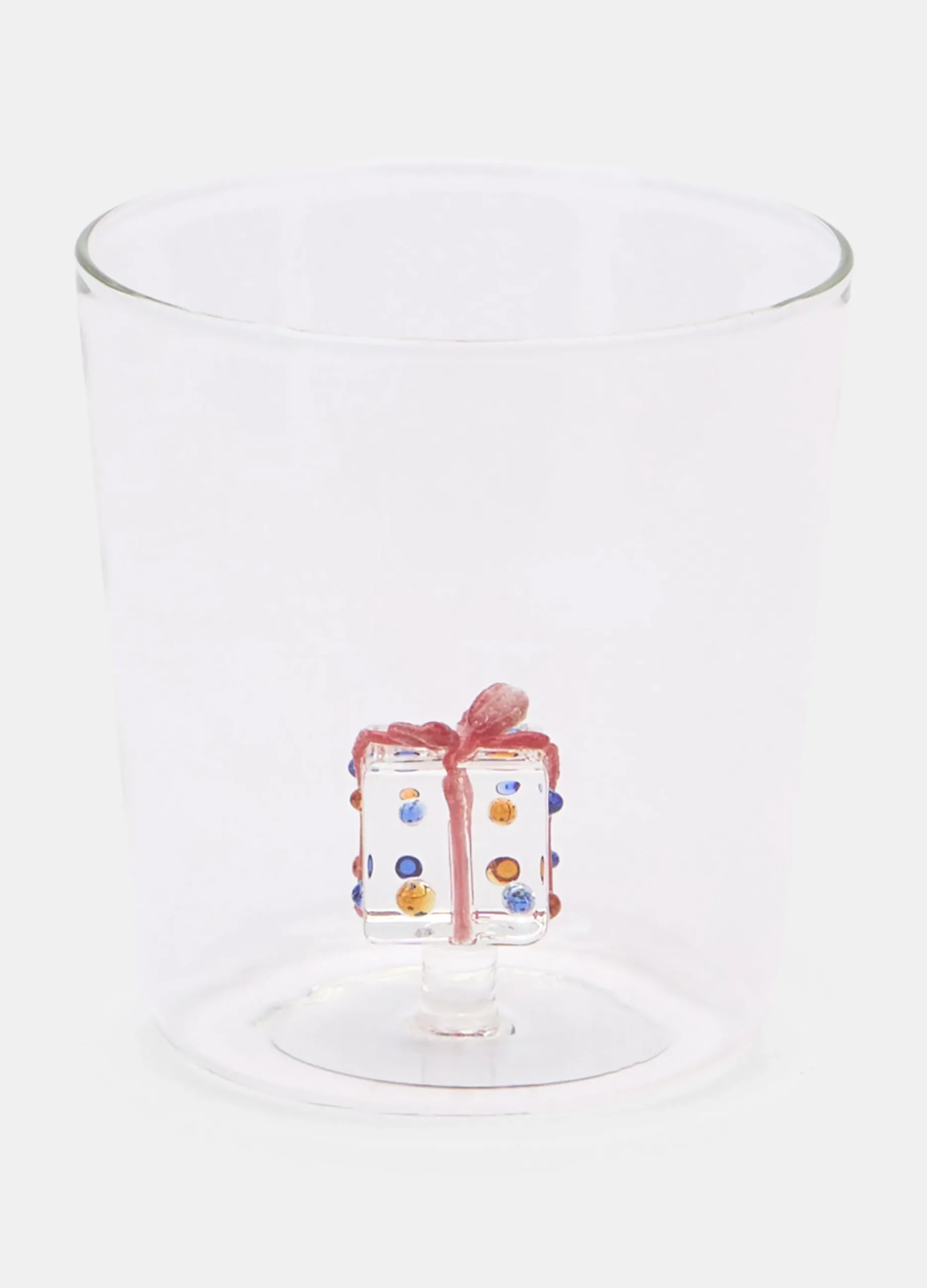 Bicchiere in vetro con pacchetto regalo*Croff Outlet