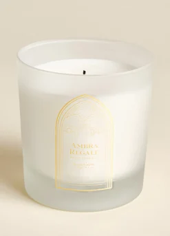 Candela in vetro ambra regale*Croff Online