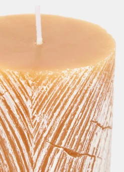 Candela rotonda simil-legno*Croff Sale