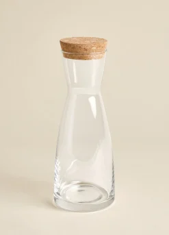 Caraffa di vetro con tappo in sughero*Croff Online