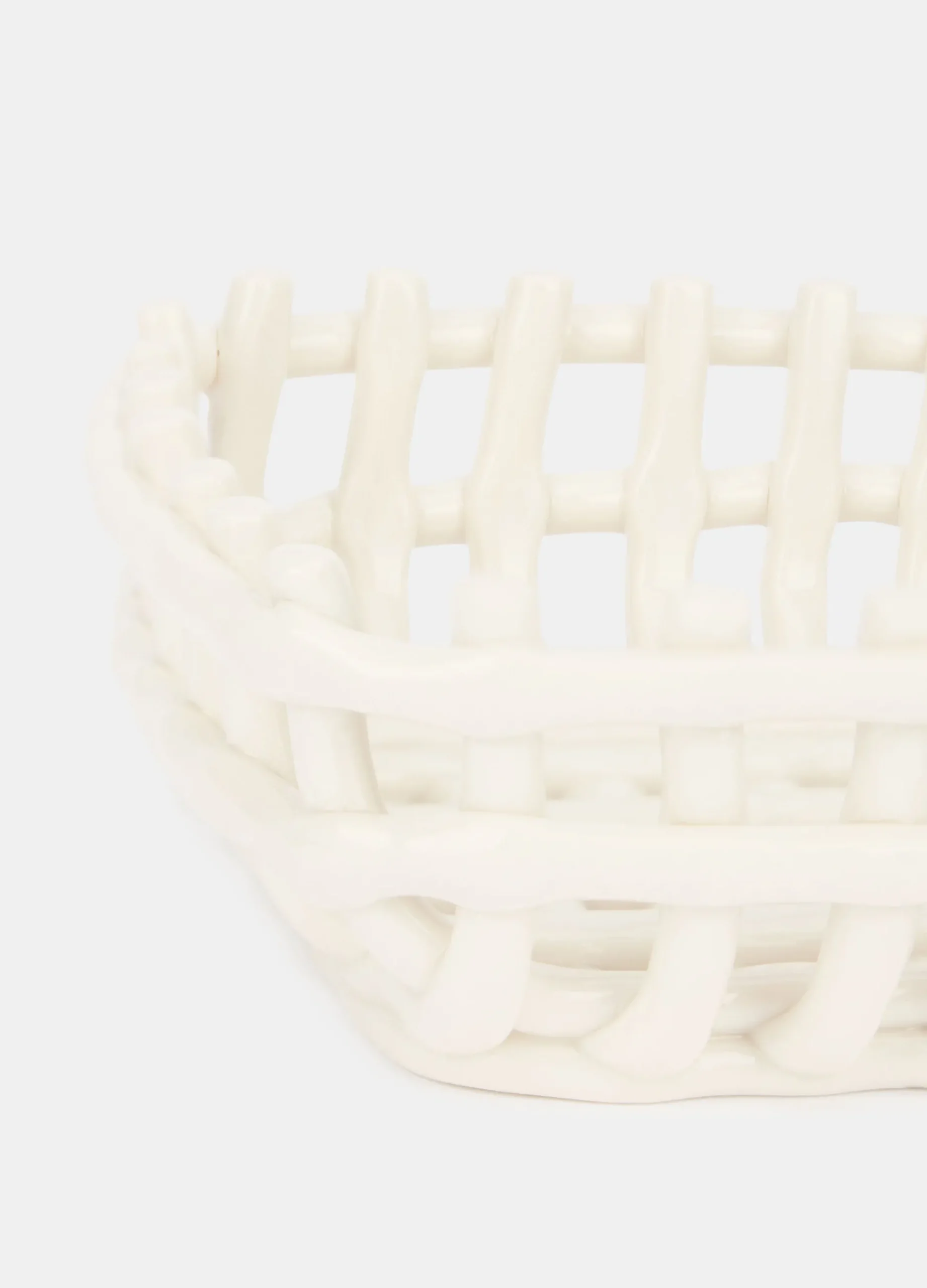 Cestino intrecciato in ceramica*Croff Clearance
