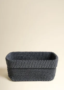 Cestino rettangolare intrecciato*Croff Outlet