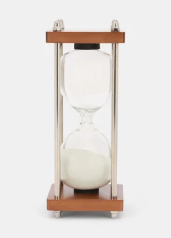 Clessidra con base in legno e metallo*Croff Clearance