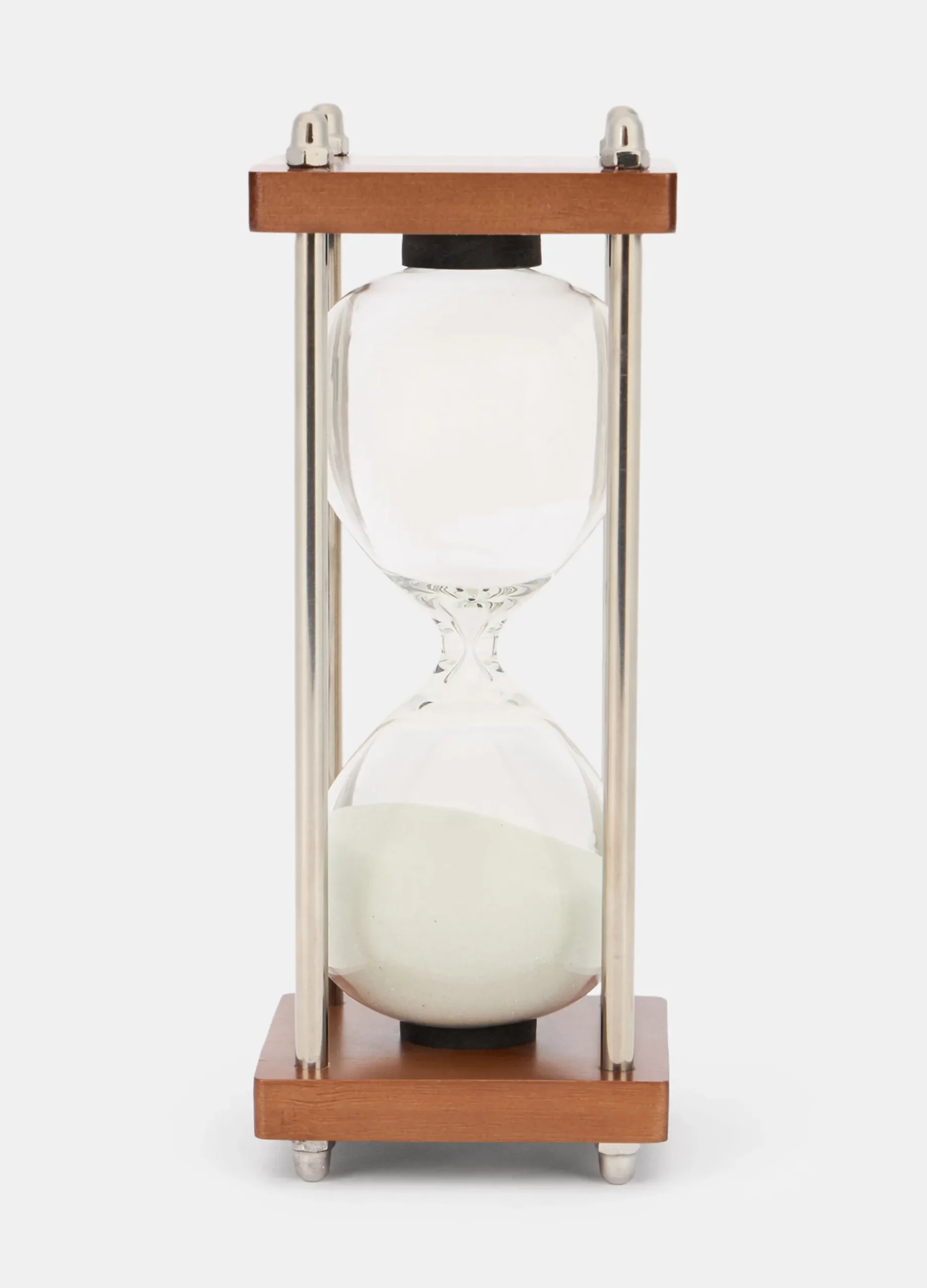 Clessidra con base in legno e metallo*Croff Clearance