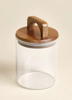 Contenitore da cucina con coperchio in legno*Croff Sale