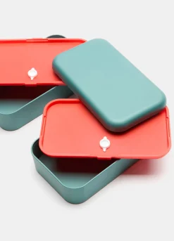 Contenitore porta pranzo doppio scomparto in bioplastica*Croff Best