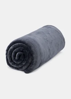 Coperta peluche a due piazze con bordo*Croff Discount