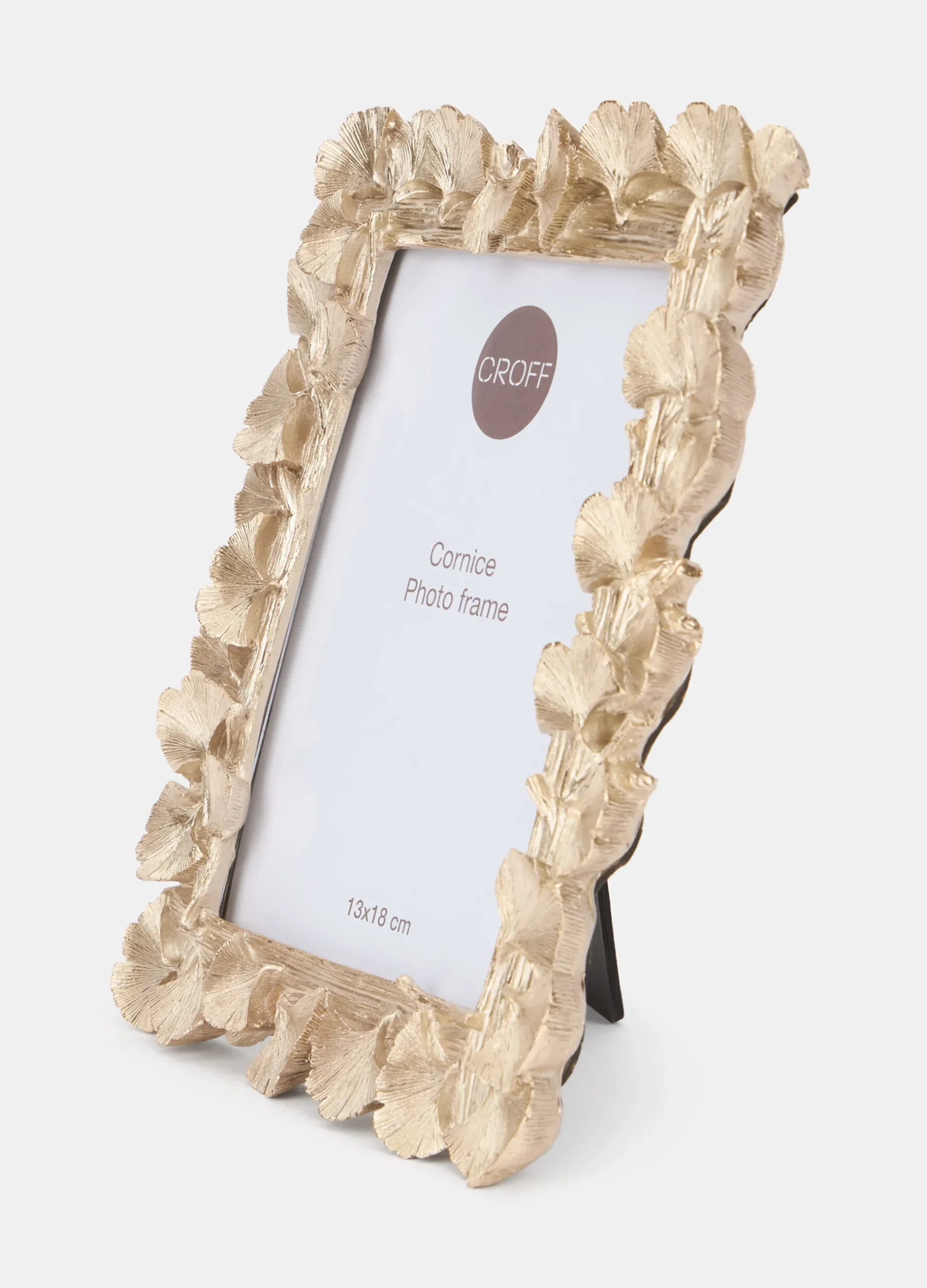 Cornice dorata con foglie di ginkgo*Croff
