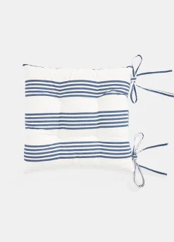 Cuscino coprisedia a righe in cotone*Croff