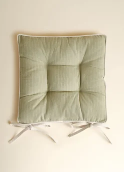 Cuscino coprisedia a righe quadrato*Croff New