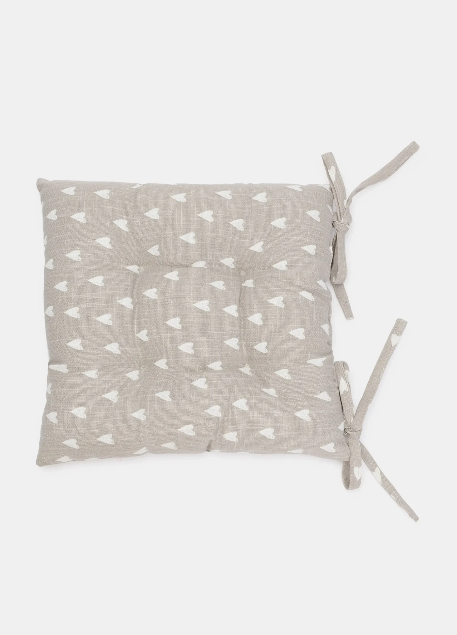 Cuscino coprisedia in cotone a cuori*Croff Clearance