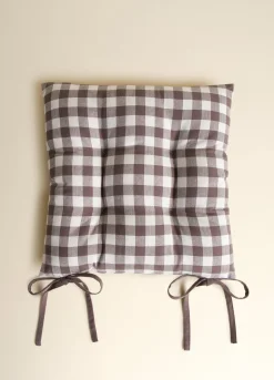 Cuscino coprisedia quadrato a quadretti*Croff Clearance