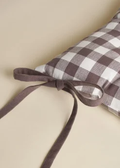 Cuscino coprisedia quadrato a quadretti*Croff Clearance