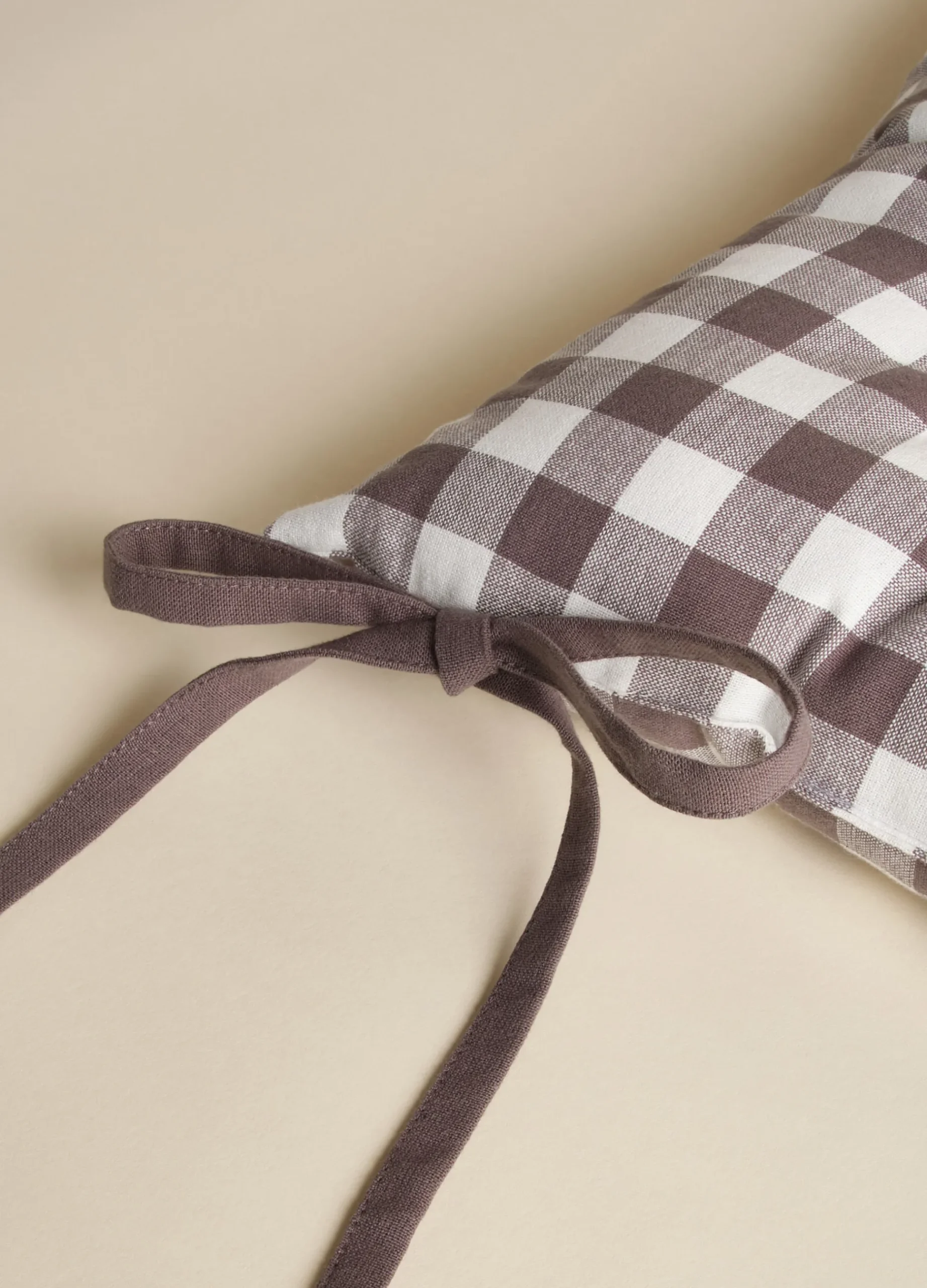 Cuscino coprisedia quadrato a quadretti*Croff Clearance