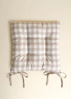 Cuscino coprisedia quadrato a quadretti*Croff Sale