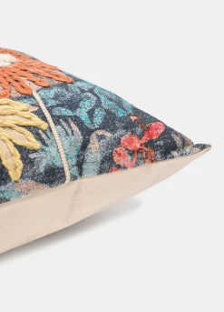 Cuscino quadrato con ricamo a fiori*Croff Discount