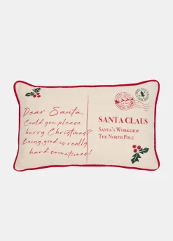 Cuscino Santa Claus in cotone e lino*Croff
