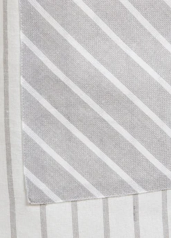 Grembiule cotone con tasca a righe*Croff Online