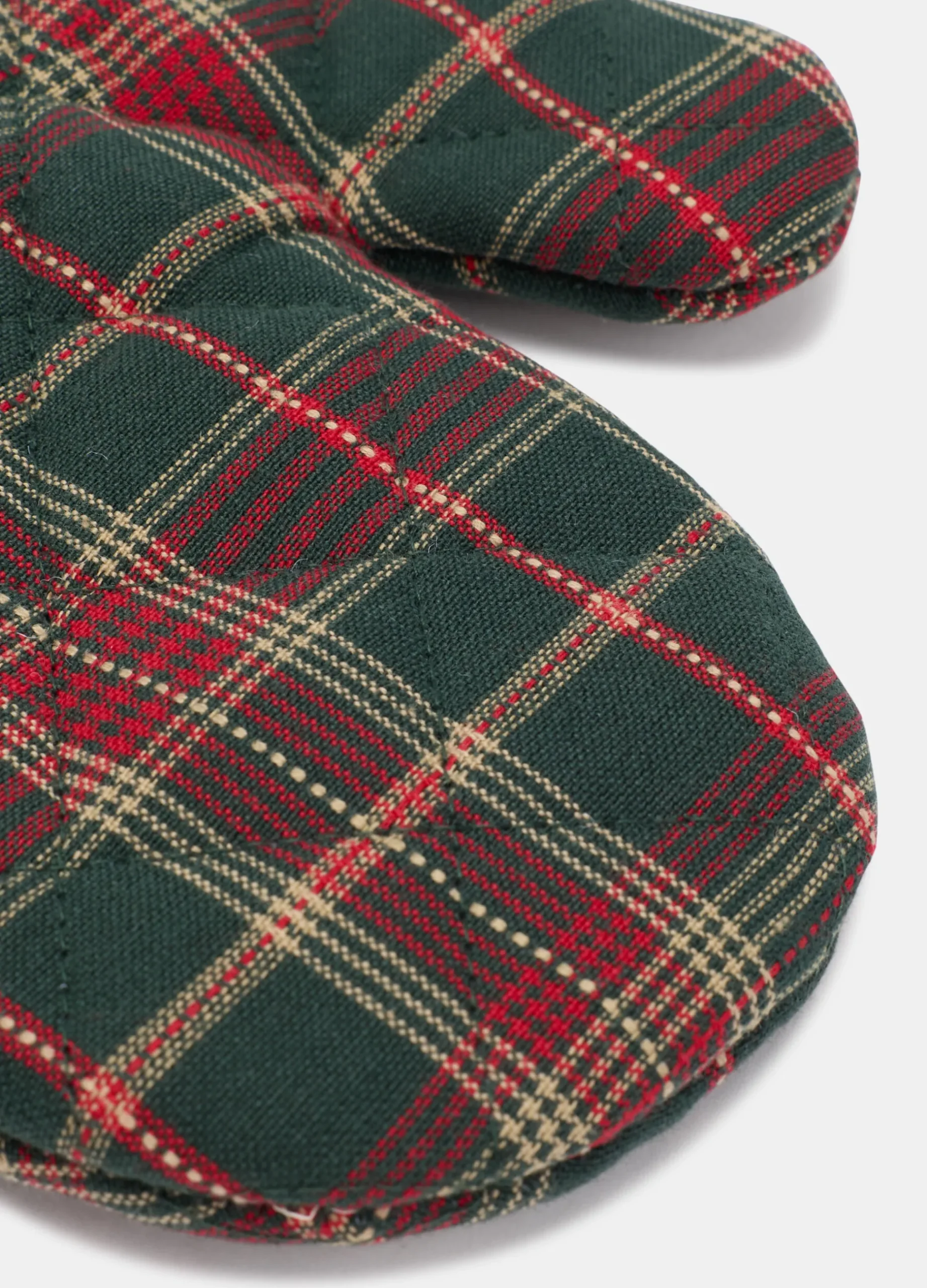 Guanto da forno in cotone tartan*Croff Hot