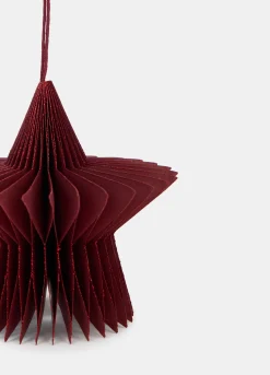 Ornamento a stella per albero di Natale in carta*Croff Hot