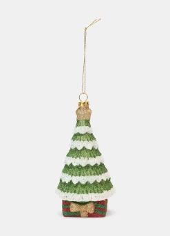 Ornamento albero di Natale glitterato*Croff Best