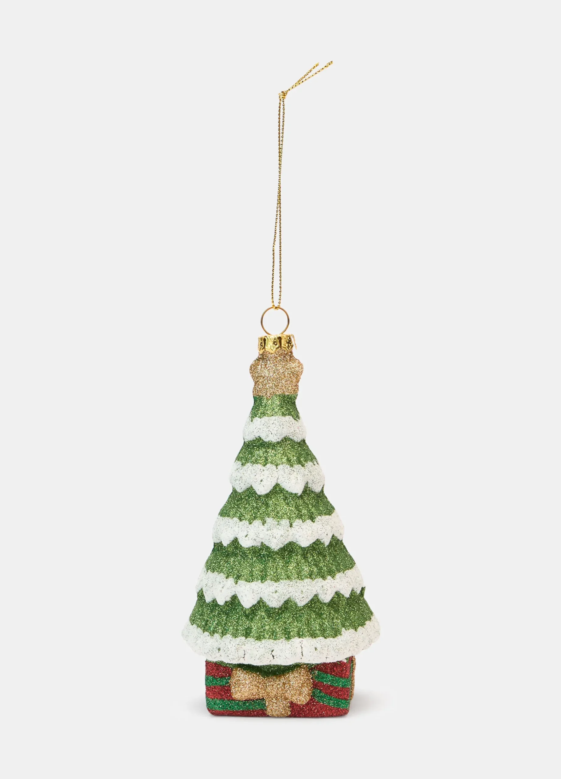 Ornamento albero di Natale glitterato*Croff Best
