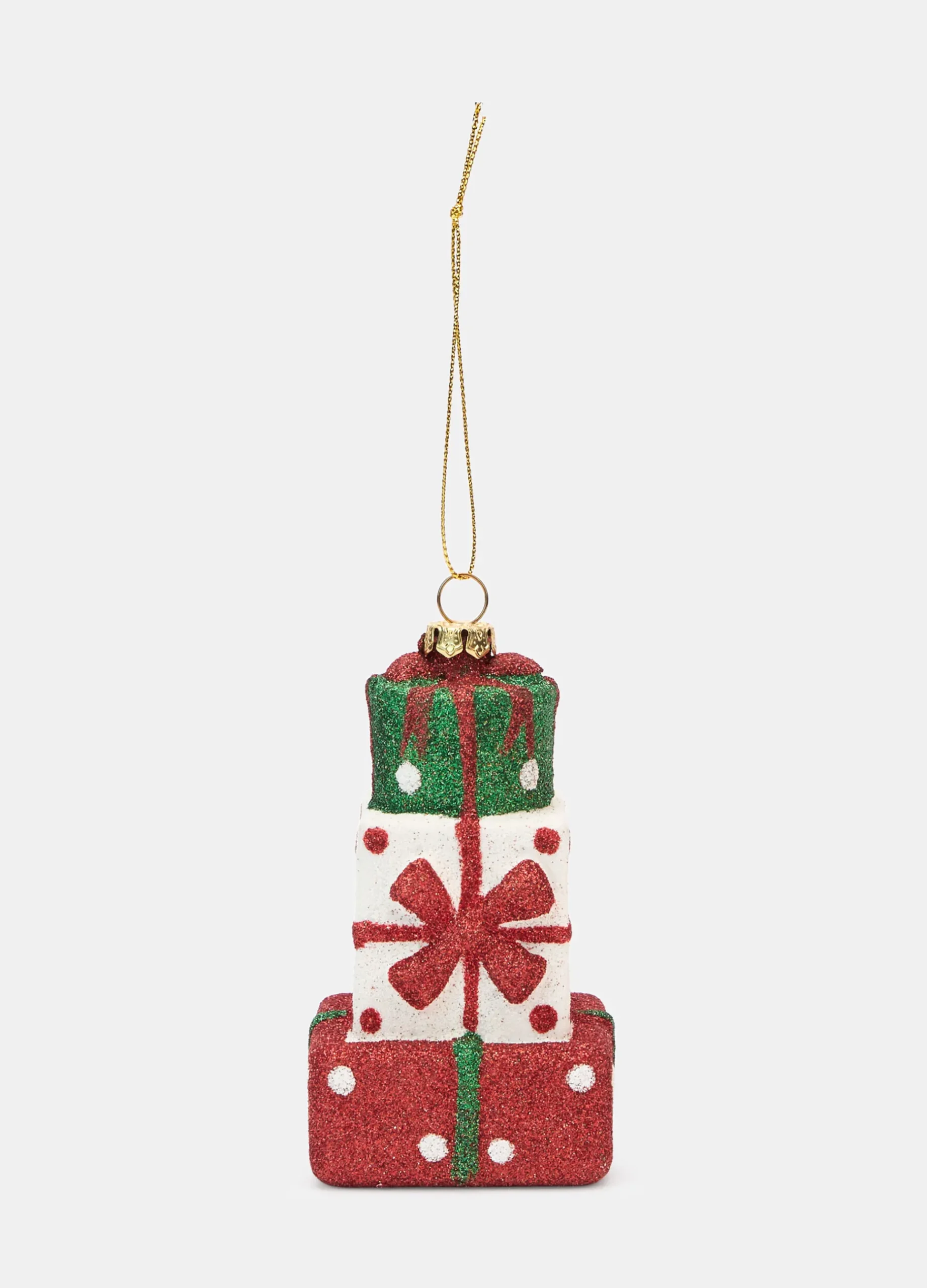 Ornamento pacchi regalo glitterato*Croff Clearance