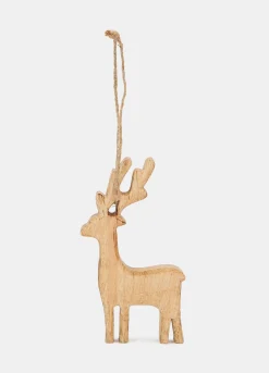 Ornamento renna in legno*Croff Online