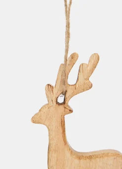 Ornamento renna in legno*Croff Online