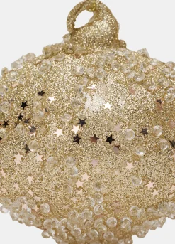 Pallina a goccia con glitter e perline in vetro*Croff