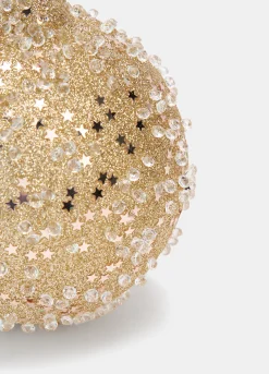 Pallina con glitter e perline in vetro*Croff Best