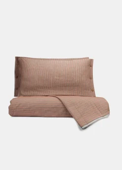 Parure copripiumino in cotone a righe*Croff Sale