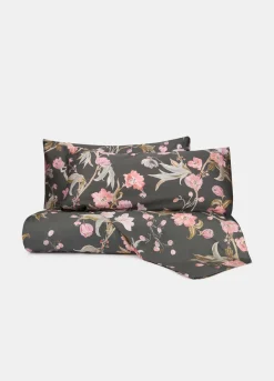 Parure lenzuolo a due piazze in raso di cotone*Croff Outlet