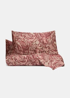 Parure lenzuolo in cotone motivo cashmere*Croff Clearance