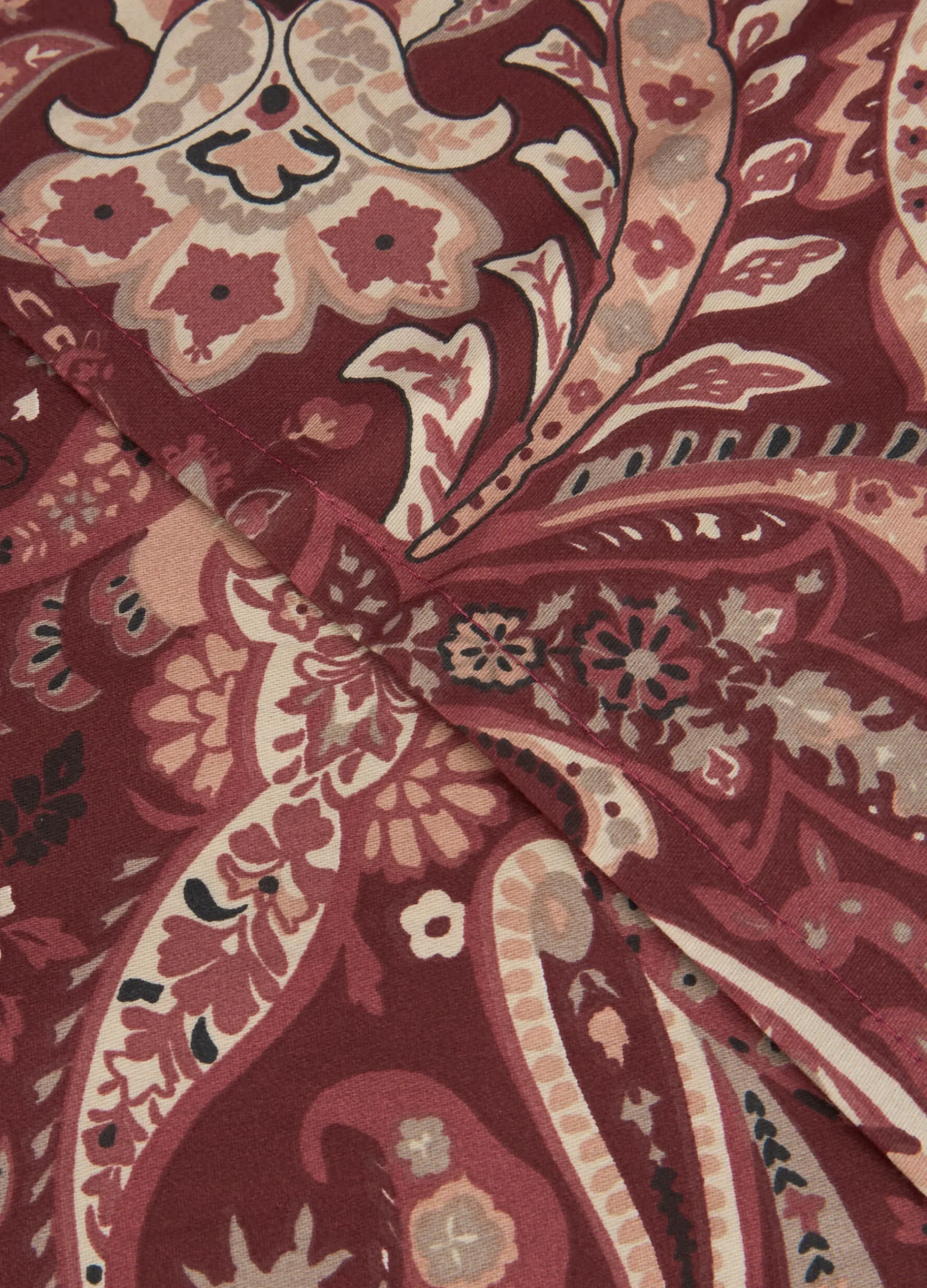 Parure lenzuolo in cotone motivo cashmere*Croff Clearance
