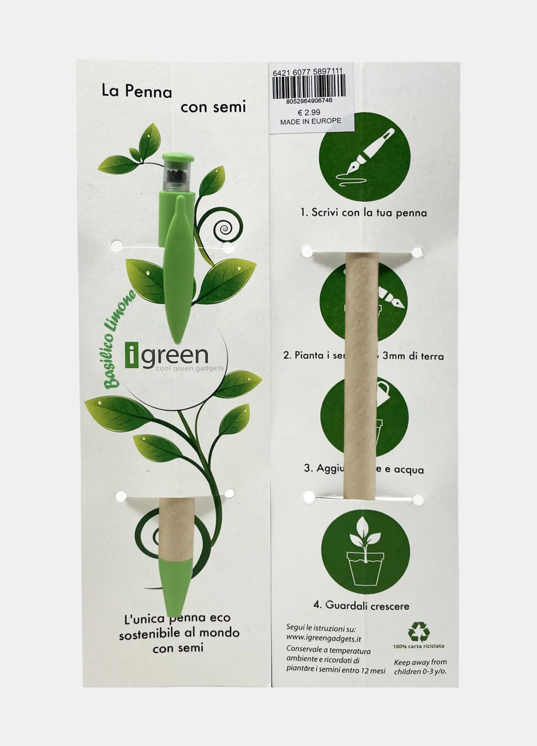 Penna I green ecosostenibile con semi Made in Italy*Croff Discount