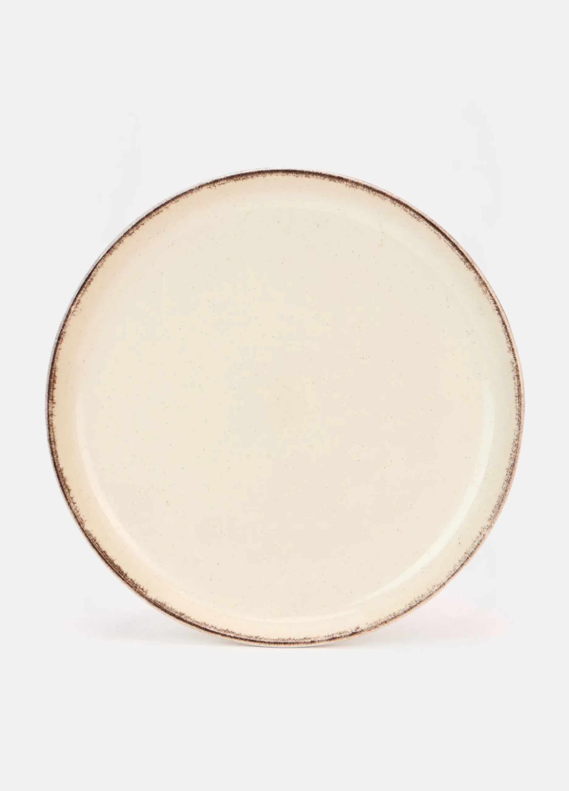 Piattino da dessert in ceramica con bordo*Croff Hot